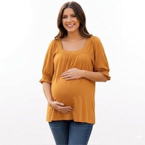 Sonoma NWOT Maternity Cotton Soft Stretchy Elbow Sleeve Top